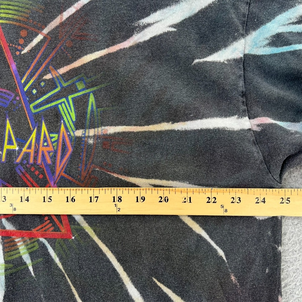 Def Leppard Tie Dye T-Shirt Shirt Large Sleeve‎ Short Hysteria Graphic Band DEF - Picture 5 of 13